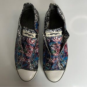 Ed Hardy Tiger Graphic Sneakers | Y2K Tattoo Style | Women’s 8.5